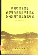新疆塔里木盆地西部晚白垩世-早第三纪海相沉积特征及沉积环境