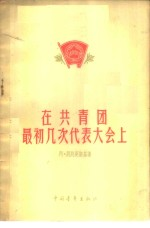 在共青团最初几次代表大会上 一个代表的回忆