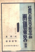 社会民主党在民主革命中的两个策略