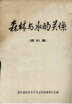 森林与水的关系 资料集