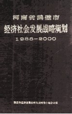 河南省鹤壁市经济社会发展战略规划 1988-2000年